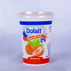 YAOURT AROMATISÉ FRAISE  DOLAIT 500G