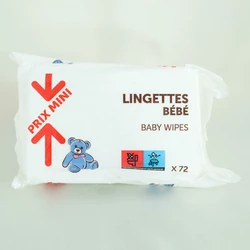 LINGETTES BEBE PRIX MINI X72