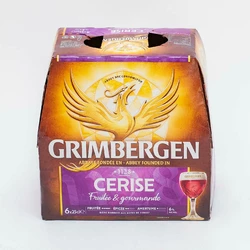 PACK BIERE CERISE GRIMBERGEN 25CL X6