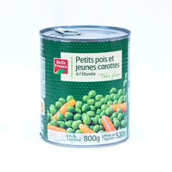 PETITS POIS ET CAROTTES TRES FINS BF 800G