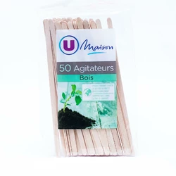 AGITATEURS TOUILLETTES EN BOIS X50