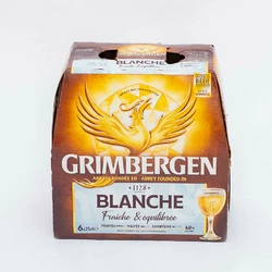 PACK BIERE BLANCHE GRIMBERGEN 25CL X6