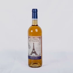 VIN BLANC MOELLEUX LETTRES DE FRANCE 75CL