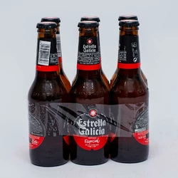 PACK BIERE ESTRELLA GALICIA CANETTE 33CL X6