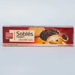 BISCUIT SABLES NAPPES CHOCOLAT NOIR BF 195G